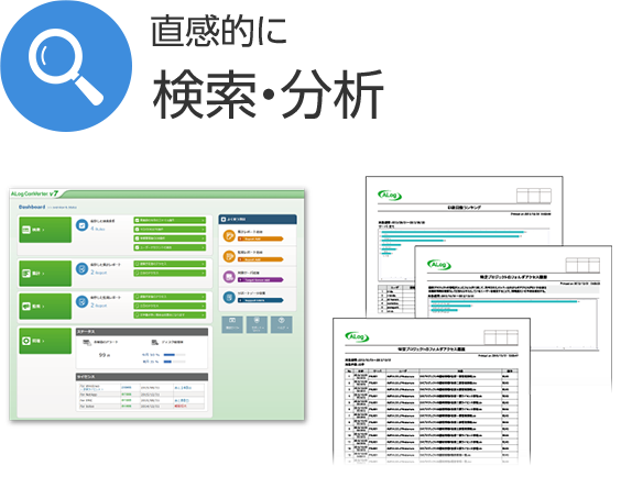 直感的に検索・分析