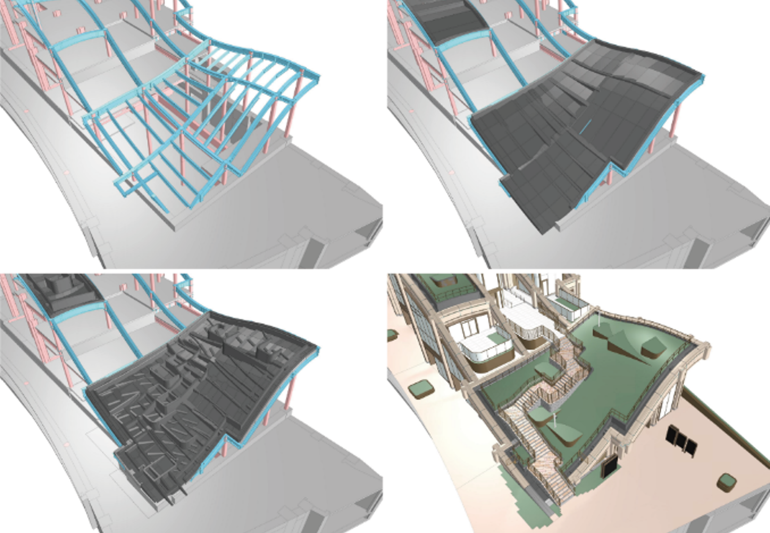 活用事例:麻布台ヒルズ ガーデンプラザA 3Dモデルによる建物形状の検討