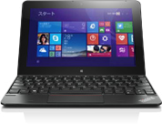 ThinkPad 10なら、専用のBluetoothキーボード（オプション）を使ってPC同様に報告書作成などの店舗業務にも対応できる