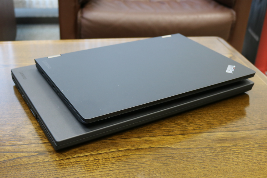 ThinkPad P50sが一回り大きい