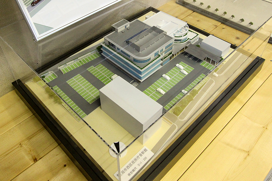スタディ模型（区役所、新潟市）