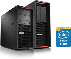 ThinkStation P300(左)とP500(右)