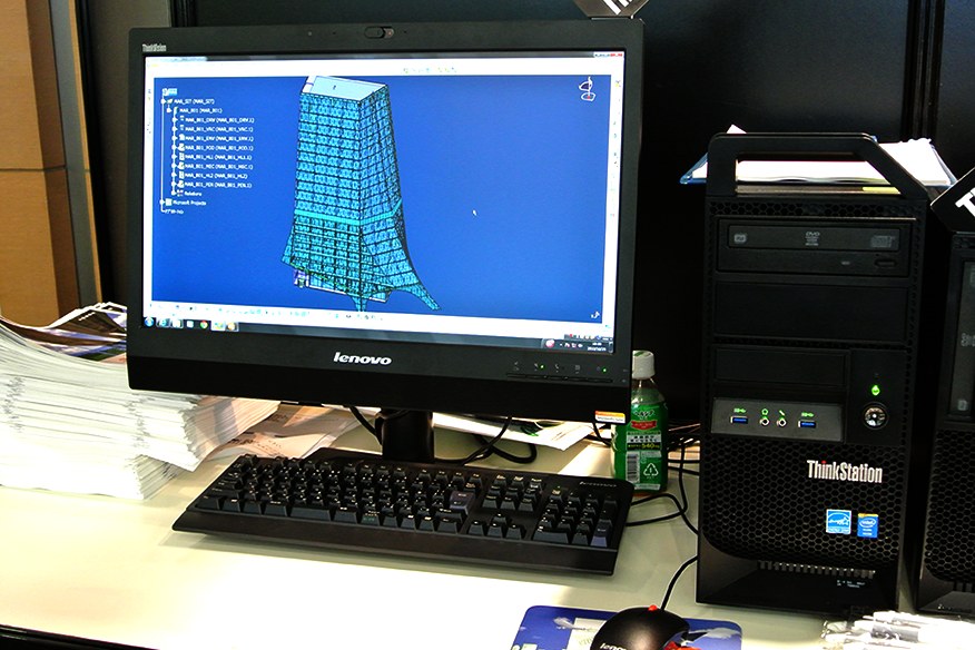 3D CADのCATIAがベースのDigital projectの設計画面