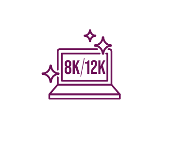 8K・12Kといった超高解像度に対応