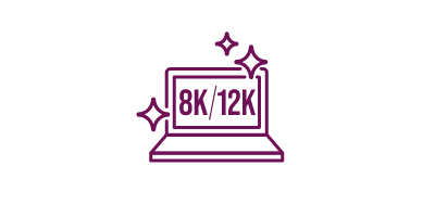 8K・12Kといった超高解像度に対応